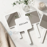 GƯƠNG CẦM TAY HÌNH VUÔNG - IN LOGO HOẠ TIẾT THEO YÊU CẦU