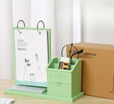 Lịch để bàn kèm giá để bút in logo theo yêu cầu - MS10