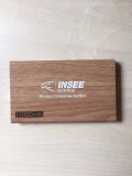 Pin dự phòng gỗ/kính/kim loại 10.000mAh PB-006 - in logo INSEE