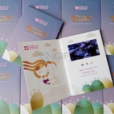 Thiệp Video LCD kỷ niệm - In logo Tập Đoàn Y Tế Phương Châu