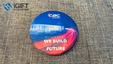 Lót ly gốm in logo CBC Construction