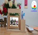Đựng bút gỗ khung ảnh xoay 360 độc đáo sang trọng nhận in ảnh và khắc laser nội dung lên gỗ theo yêu cầu