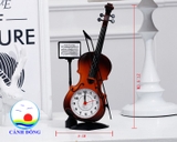 Đồng hồ báo thức để bàn trang trí hình cây đàn Violin
