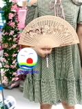 Chùm hoa treo tường chất liệu vải như thật sang trọng hồng đẹp