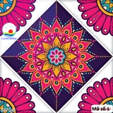 Decal dán tường giả gạch bông in họa tiết sáng tạo không gian nhà đẹp ấn tượng  - in theo size yêu cầu trên nhiều chất liệu - sẵn keo dán dễ
