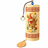 Chuông gió nhạc thiền Cảnh Đông - quà tặng thủ công tre - tặng kèm lá bồ đề thư pháp