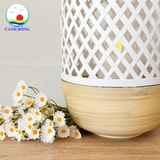 Đèn lồng tre đan thủ công đèn năng lượng mặt trời Cảnh Đông - Trang trí Rustic ,sự kiện tết, lễ hội, đám cưới, resort