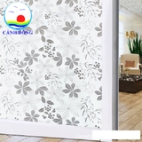 Decal dán kính mờ hoạ tiết hoa lá tối giản sang trọng 200cm x 90cm