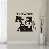 Giấy dán tường chữ TEAMWORK mảnh ghép truyền động lực ý nghĩa