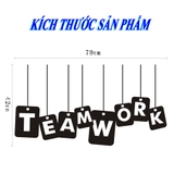 Giấy dán tường chữ TEAMWORK kiểu dáng treo tường truyền động lực ý nghĩa