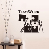 Giấy dán tường chữ TEAMWORK mảnh ghép truyền động lực ý nghĩa