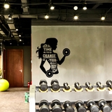 Decal dán tường phòng gym , phòng ngủ dán được kính, gỗ truyền động lực thân hình đẹp sang trọng