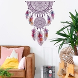 Decal dán tường nghệ thuật Dreamcatcher trang trí homestay, phòng khách, phòng ngủ  kiểu cách hiện đại sang trọng