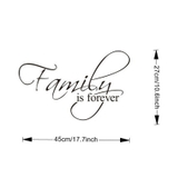Decal dán tường chữ FAMILY IS FOREVER ý nghĩa gia đình hạnh phúc