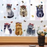 Decal dán tường dán kính dán tủ những bạn mèo đáng yêu