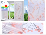 Decal dán kính mờ hoạ tiết hoa mai màu sắc sang trọng 200cm x 90cm