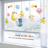 Trang trí phòng bé sinh động dễ thương decal dán tường combo sang trọng size lớn