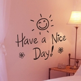 Decal dán tường chữ Have a nice day chữ lớn kiểu mới trang trí quán coffe trà sữa