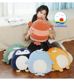 Gối tựa chim cánh cụt cute ý nghĩa êm lưng vải lông nhung mềm cao cấp -gối ôm, gối tựa sofa, gối đầu, quà tặng ý nghĩa