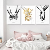 Tranh treo tường tình yêu lãng mạn ngọt ngào nghệ thuật vải canvas in 3D sang trọng