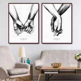 Tranh treo tường tình yêu lãng mạn ngọt ngào nghệ thuật vải canvas in 3D sang trọng