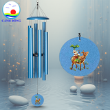 Chuông gió nhạc thiền Cảnh Đông – 6 thanh kim loại lớn – Treo ban công, sân vườn