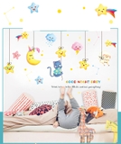 Trang trí phòng bé sinh động dễ thương decal dán tường combo sang trọng size lớn