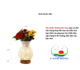 Đèn ngủ mây tre bình hoa độc đáo sang trọng dây sạc usb tiện lợi-không kèm hoa