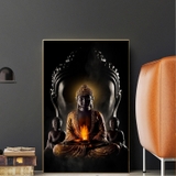 Tranh Phật vải canvas in 3D sang trọng có nhiều size nhỏ đến lớn