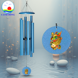 Chuông gió nhạc thiền Cảnh Đông – 6 thanh kim loại lớn – Treo ban công, sân vườn