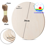 Bảng treo cửa Welcome gỗ 30 cm treo cửa kính, tường vẽ tay sáng tạo độc đáo tặng kèm móc dán treo - Nhận vẽ theo yêu cầu