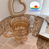 Ly cốc thủy tinh vintage hoàng gia sang trọng