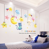 Trang trí phòng bé sinh động dễ thương decal dán tường combo sang trọng size lớn