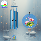 Chuông gió nhạc thiền Cảnh Đông – 6 thanh kim loại lớn – Treo ban công, sân vườn