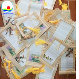 Tranh mành tre in ảnh theo yêu cầu Cảnh Đông – Quà tặng lưu niệm thủ công thiên nhiên-1 cái