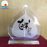 Kỷ niệm chương pha lê lưu niệm Cảnh Đông - in theo yêu cầu-  làm cúp,quà tặng pha lê truyền động lực sang trọng