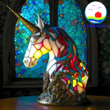 Đèn bàn trang trí con vật nghê thuật mosaic màu sắc, quà tặng ý nghĩa