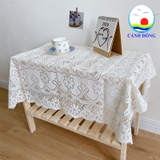 Khăn trải bàn ren phong cách vintage decor sang trọng