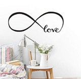 Decal dán tường tình yêu love vô cực