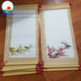 Tranh mành tre in ảnh theo yêu cầu Cảnh Đông – Quà tặng lưu niệm thủ công thiên nhiên-1 cái