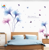 Decal dán tường đẹp combo hoa - Trang trí tết sang trọng