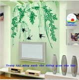 Giấy dán tường phong cảnh thiên nhiên tươi mát và ngập tràn sức sống