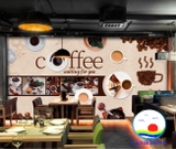 DECAL DÁN TƯỜNG QUÁN CÀ PHÊ COFFEE SANG TRỌNG