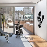 Decal dán tường phòng gym , phòng ngủ dán được kính, gỗ truyền động lực thân hình đẹp sang trọng