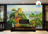 Giấy dán tường Vạn Lý Trường Thành phong thủy