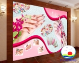 Tranh Dán Tường Nail Spa Beauty Trang Trí Salon Sang Trọng