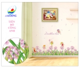 Giấy Dán Tường Hoa Bồ Công Anh Khung Cảnh Lãng Mạn Và Đầy Thơ Mộng