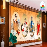 Giấy dán tường tứ đại mỹ nhân Trung Hoa