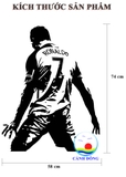 Giấy dán tường Ronaldo ngôi sao tỏa sáng nâng tầm không gian sống