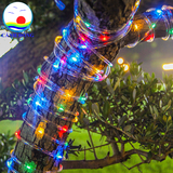 Dây đèn led trang trí sạc pin năng lượng mặt trời Cảnh Đông - Trang trí sân vườn, cửa hàng
